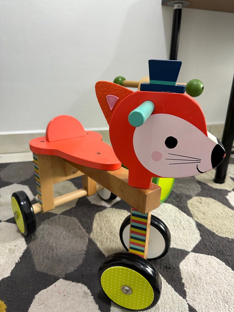 Baby Forest Fox Ride On Janod Babies Kids Infant Playtime on