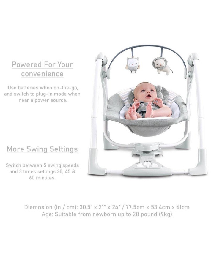 Ingenuity braden power adapt portable swing online