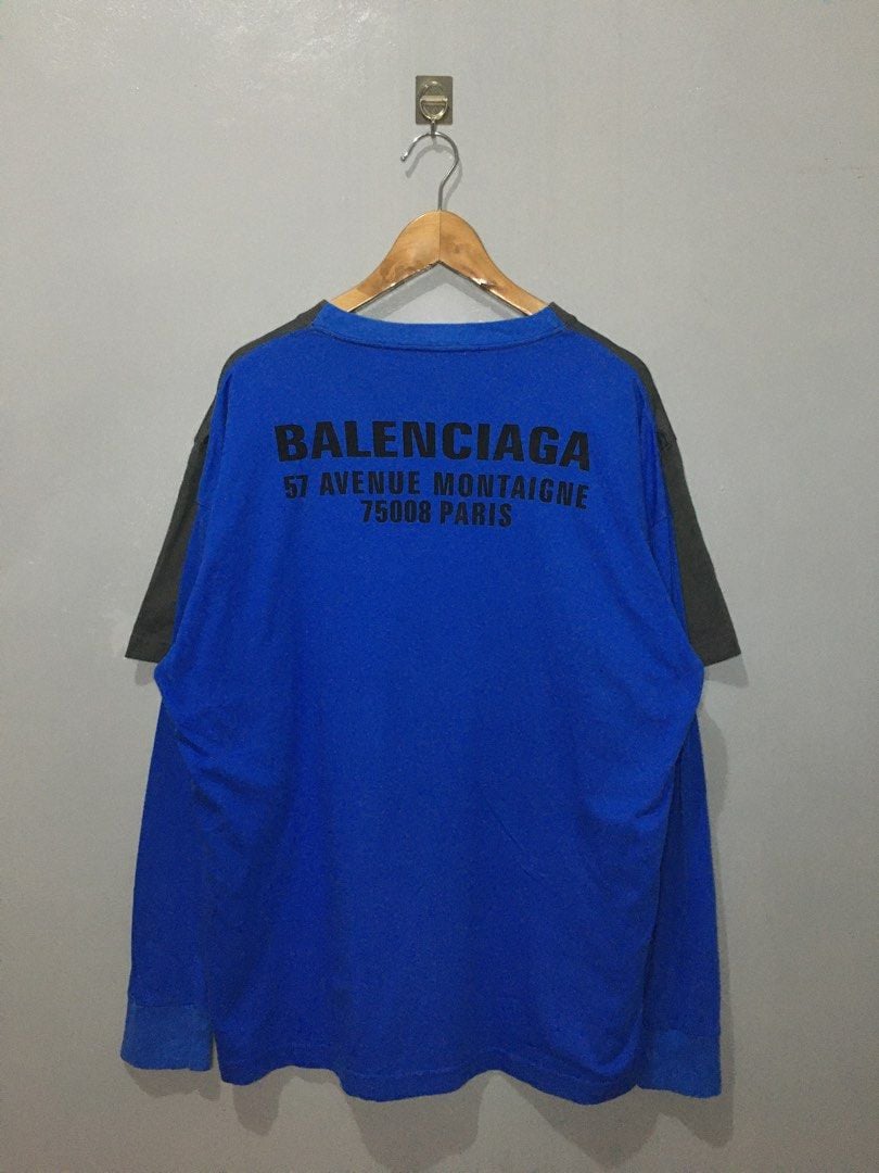 balenciaga double shirt mens