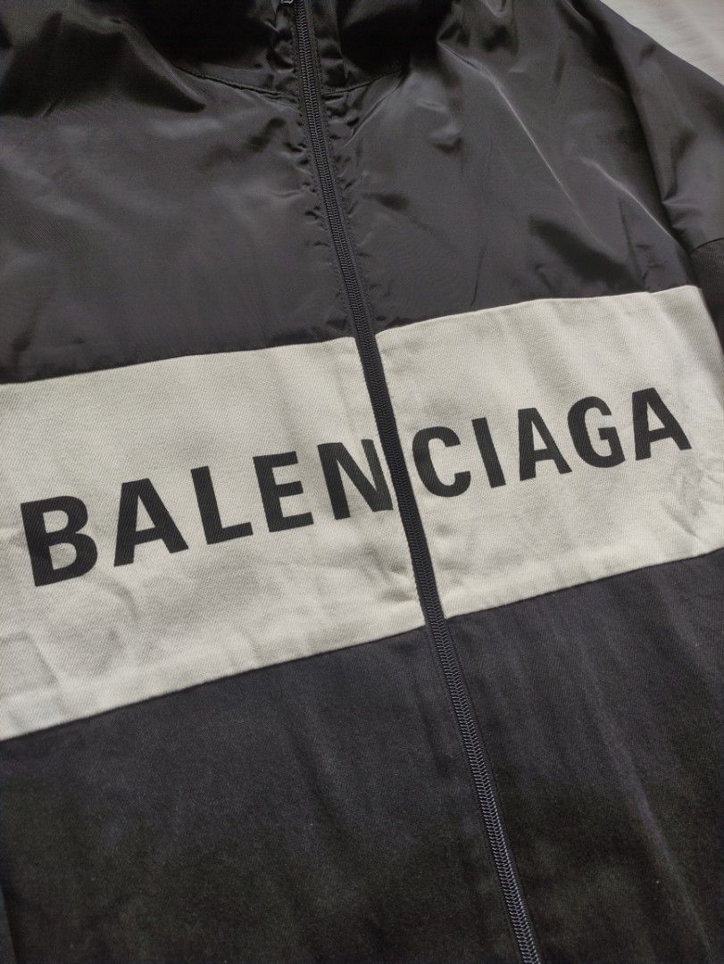 Balenciaga denim hot sale windbreaker