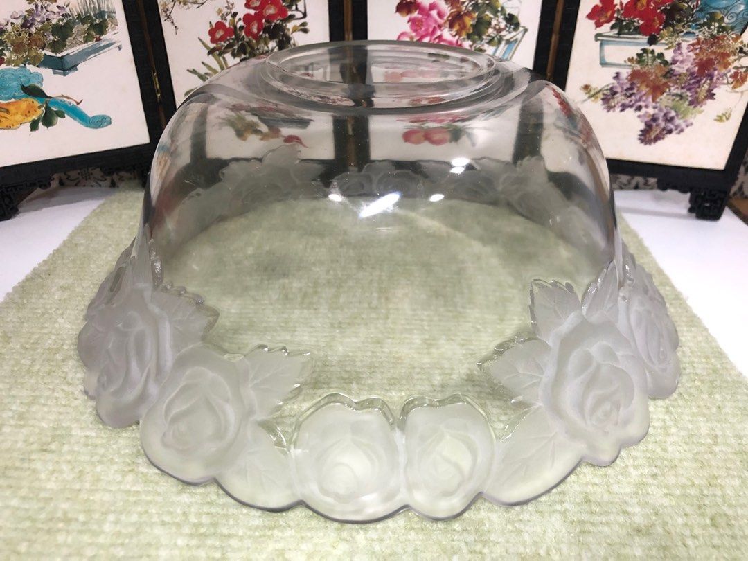 Beautiful pattern and unique shape glass bowl from famous Soga Japan