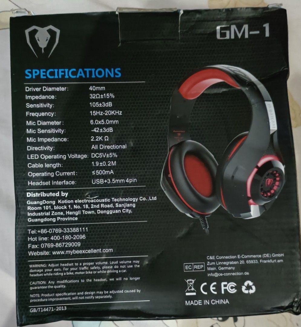 Beexcellent gaming headset 2025 gm1