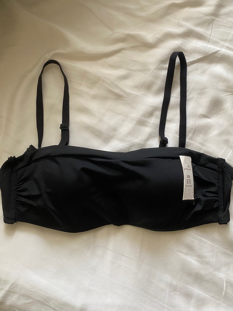 Black Bra with Removable Straps, Women's Fashion, New Undergarments