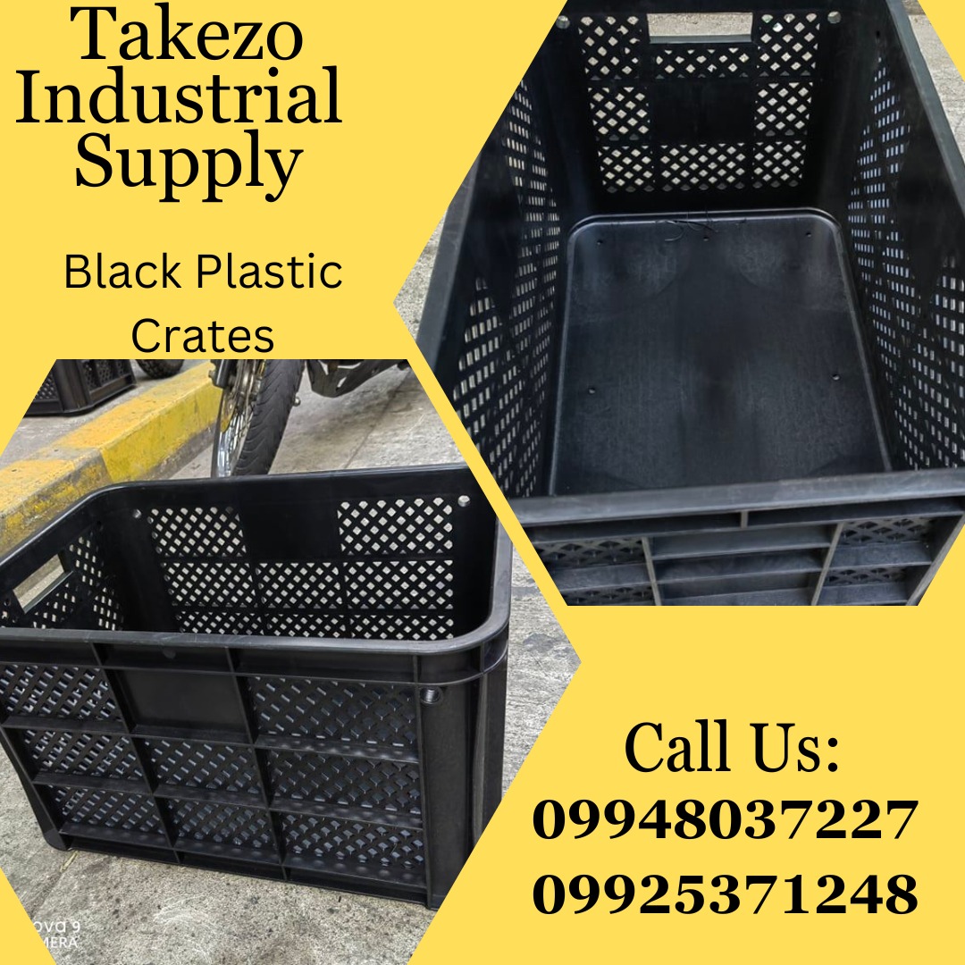 Black Plastic Crates on Carousell