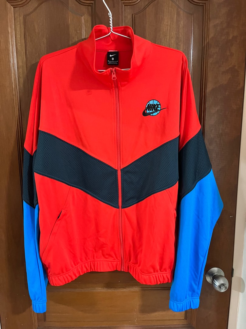 Red nike elite jacket discount