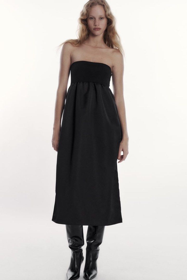BNWT Zara Straight Fit Contrast Knit Dress, Women's Fashion, Dresses &  Sets, Dresses on Carousell