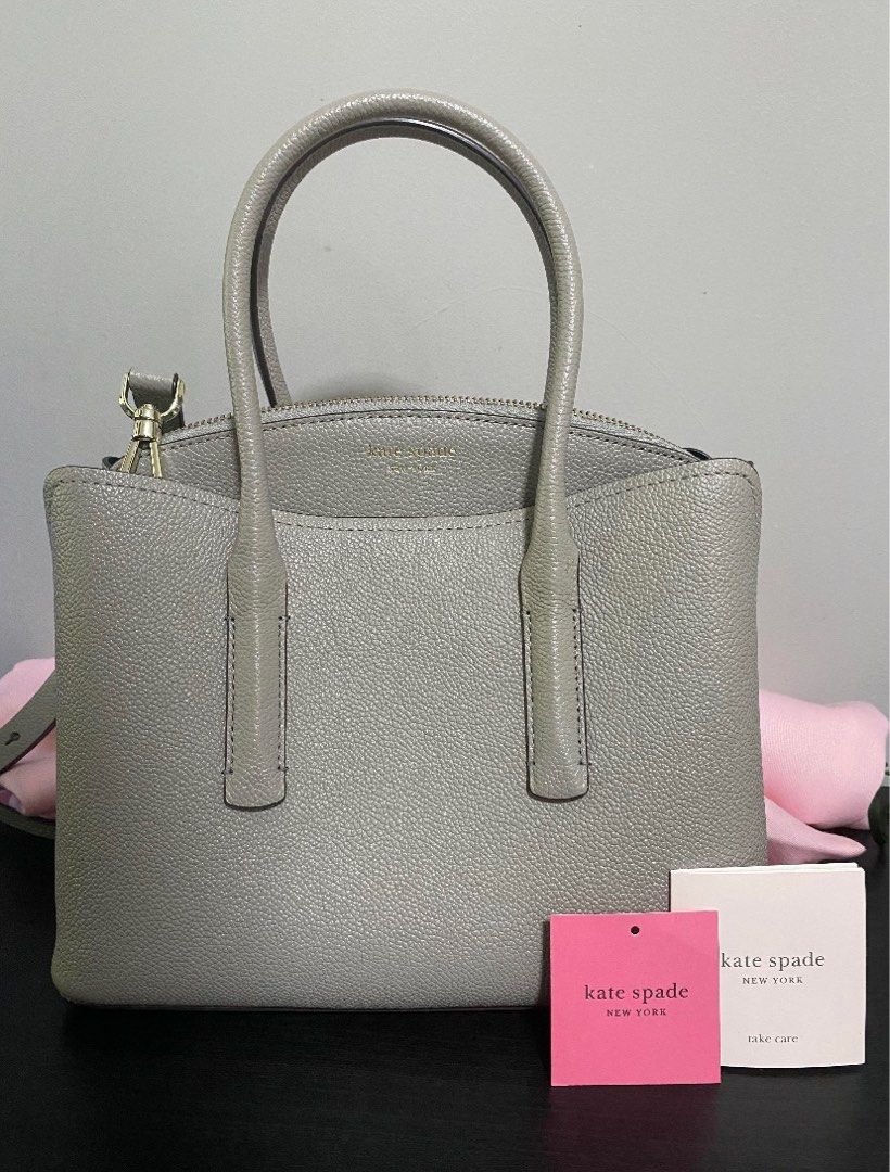 Brand New Authentic Kate Spade Margaux Medium Satchel in Grey Bought at S 480 US 298