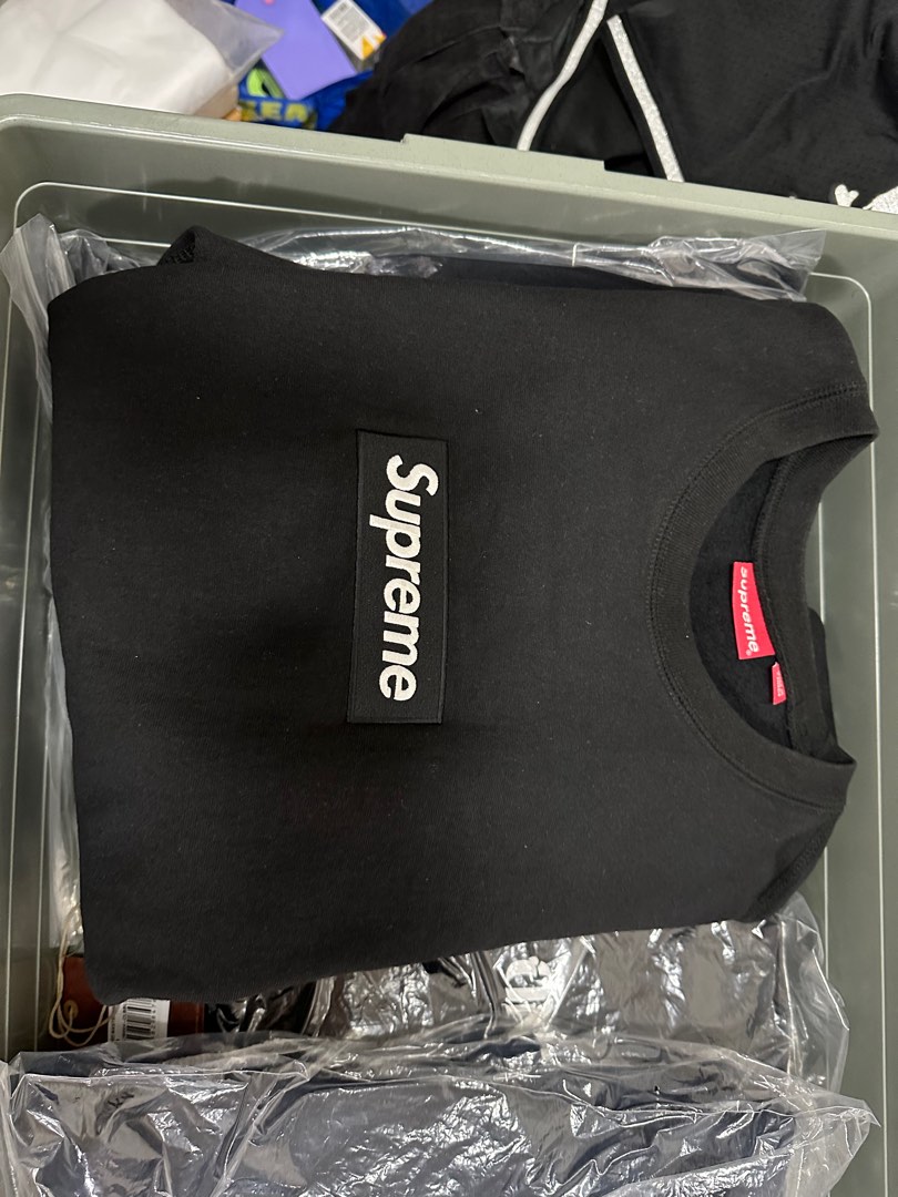 Brand new [size xl] Supreme Box Logo Bogo Black sweatshirt, 名牌