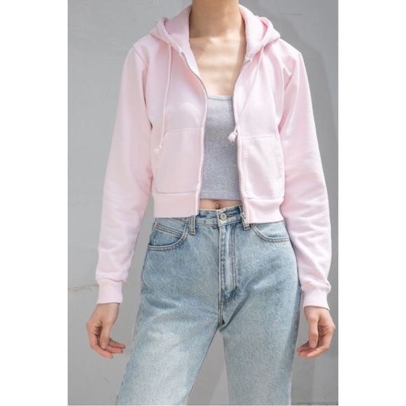 Brandy melville bubblegum pink crystal hoodie deals