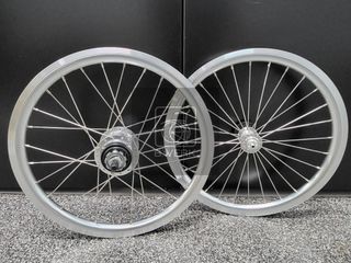 Brommieplus B+ Sturmey Archer S-RF5(W) 5 or 10 Speed Polished Silver Wheelset Silver wheelset (Discontinued ) | Hand built in TW
