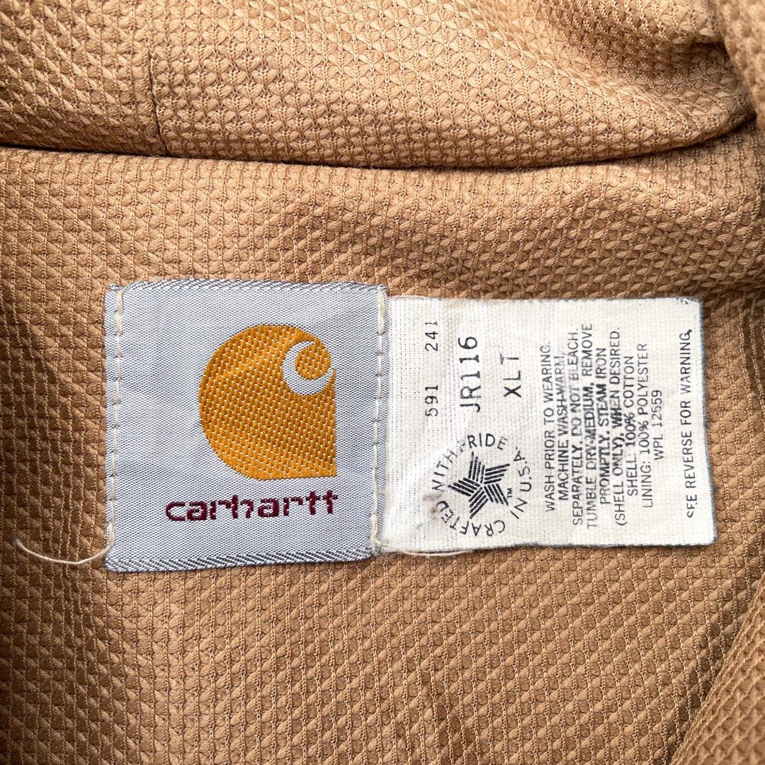 Carhartt 80s Brown Duck Active Jacket JR116 on Carousell