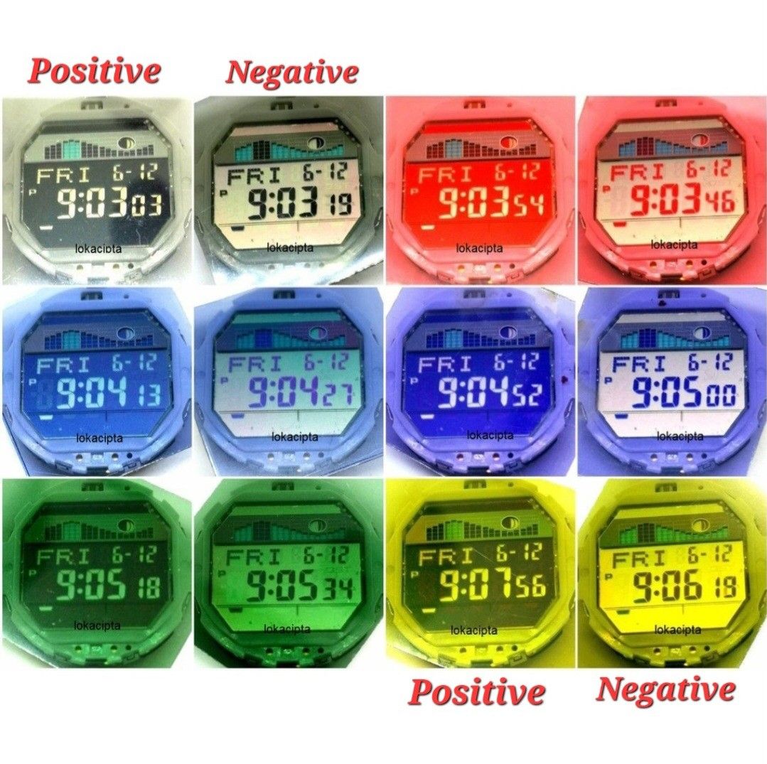 Casio G shock Gshock Watches watch LCD screen Polarizer polariser Polarize polarise Polar pola Customize custom Positive Negative display replacement
