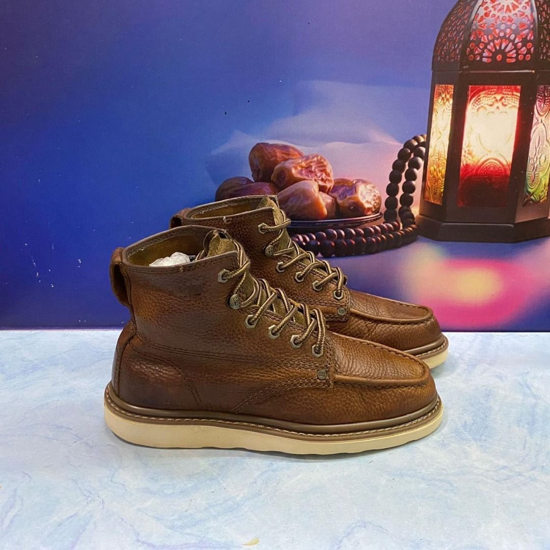 Caterpillar Boots High P721410B4C Glenrock Moc Toe Size 40 Fesyen Pria Sepatu Sepatu Boot di Carousell