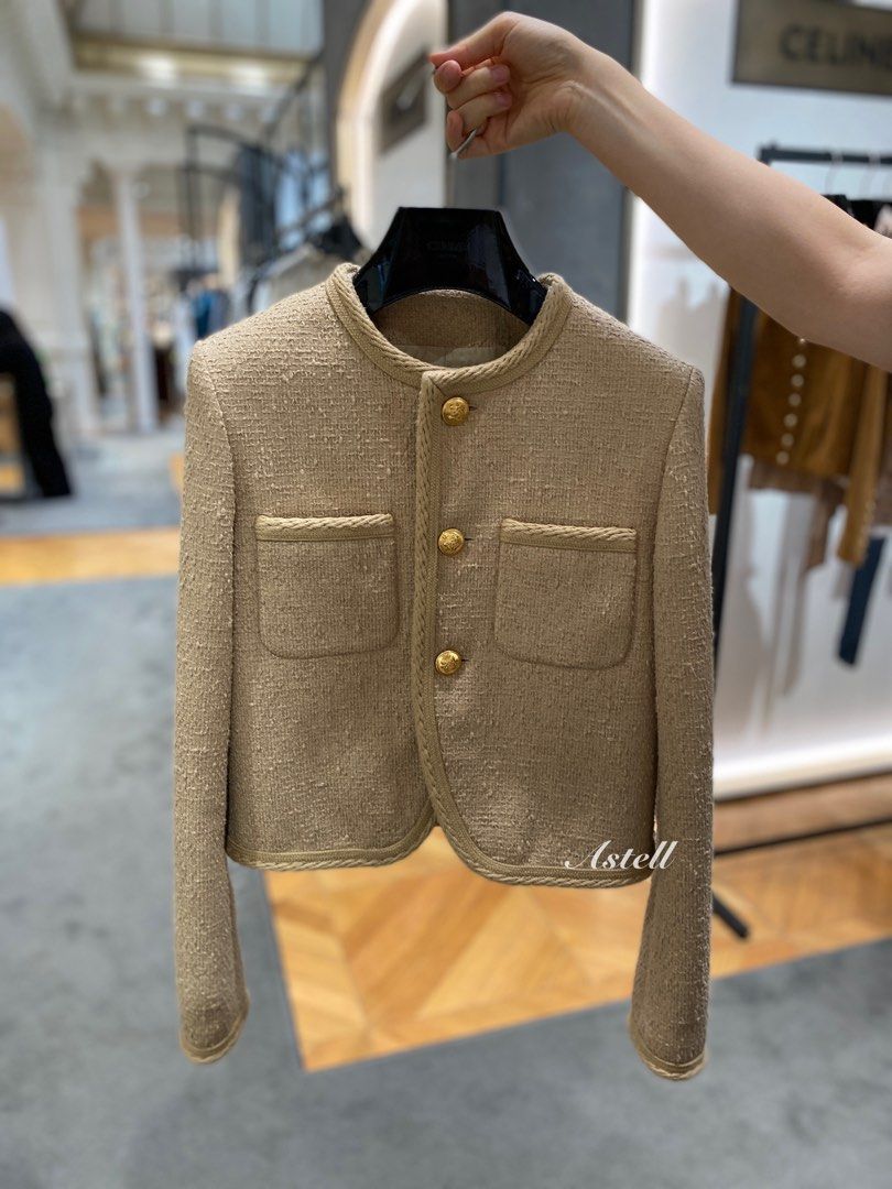 CELINE CHASSEUR JACKET TWEED JACKET