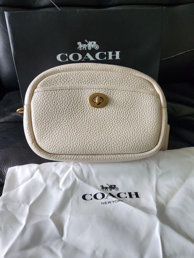 Coach soft pebble leather camera bag, Luxury, Bags & Wallets on Carousell