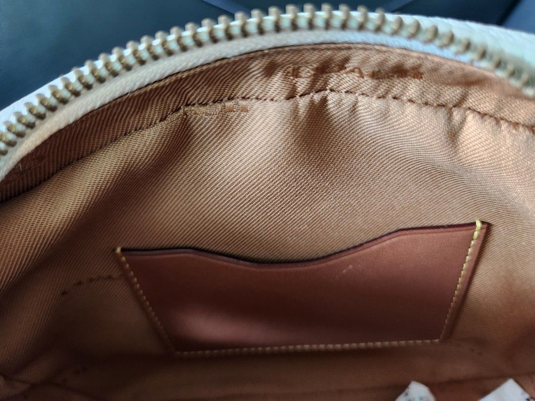 Coach soft pebble leather camera bag, Luxury, Bags & Wallets on Carousell