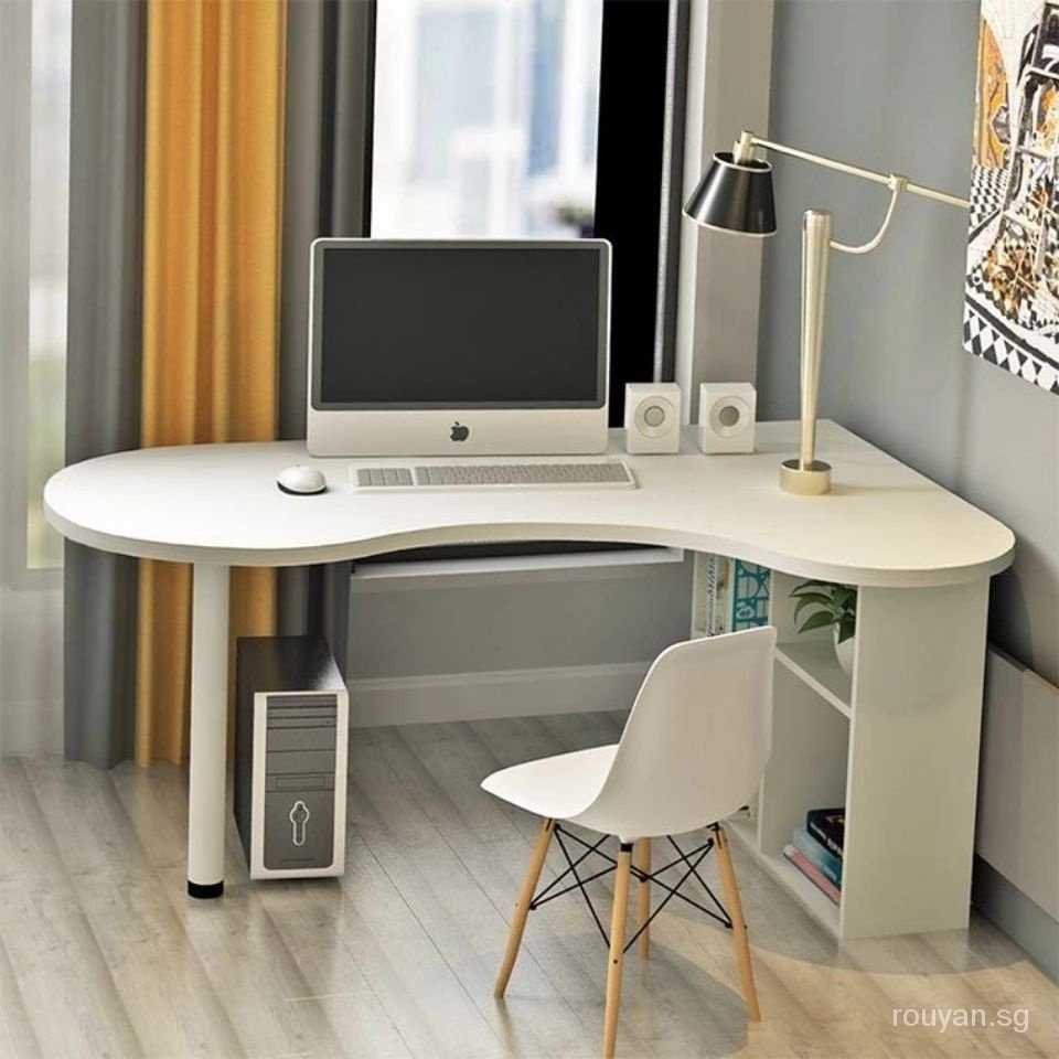 Computer Table Study Table Combined Office Desk Bookcase Corner Balcony ...