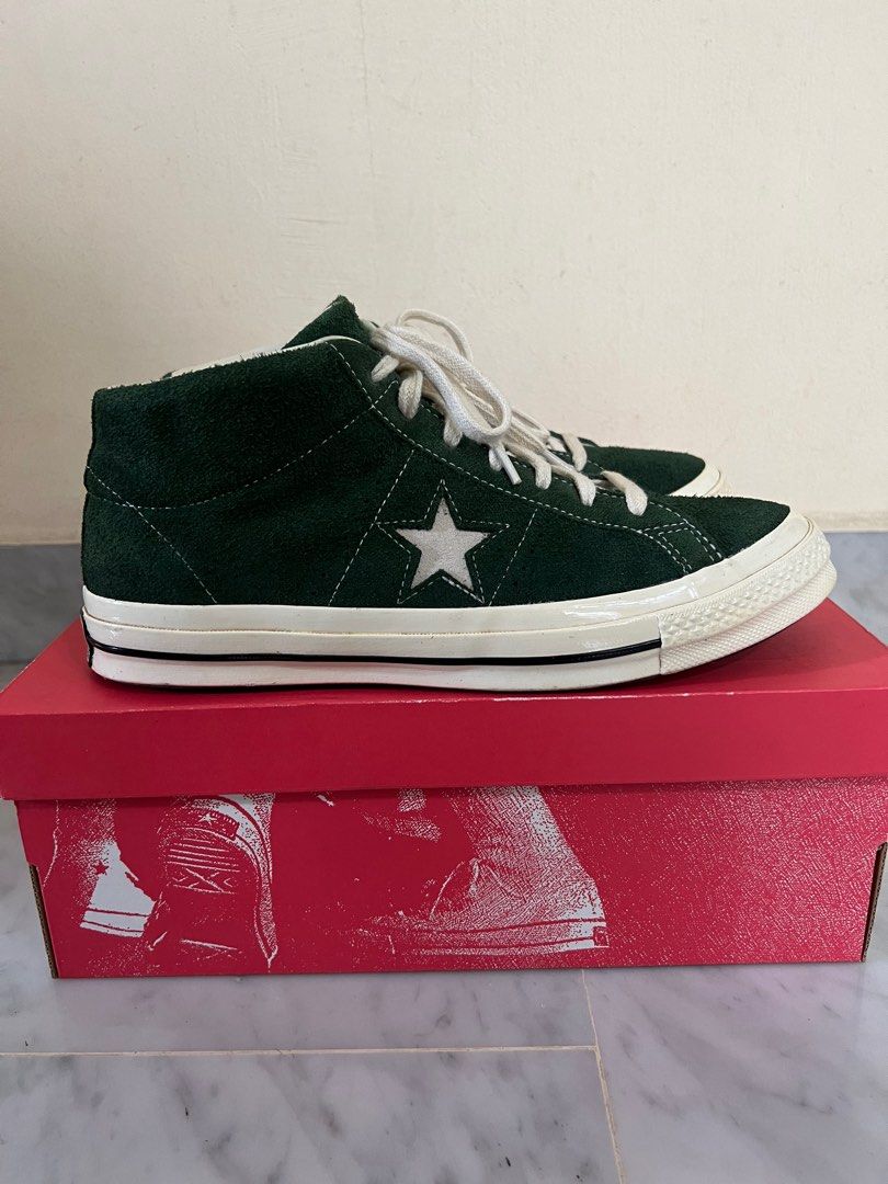 Converse one hotsell star mid green