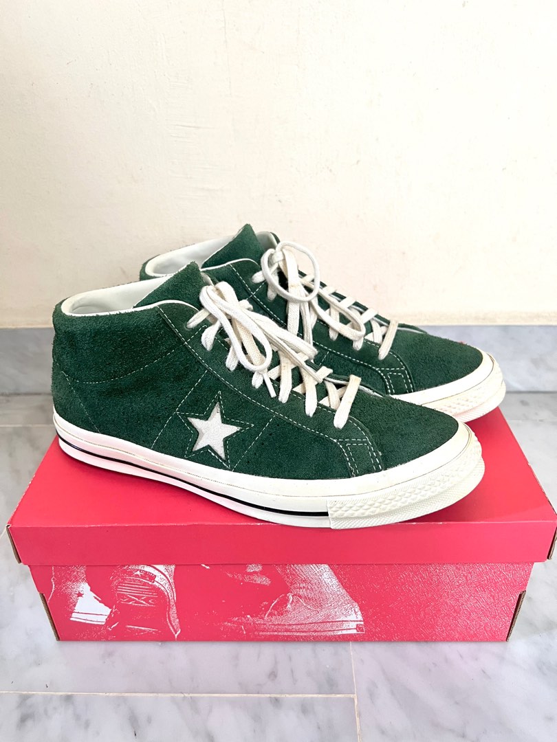 Converse one online star mid green