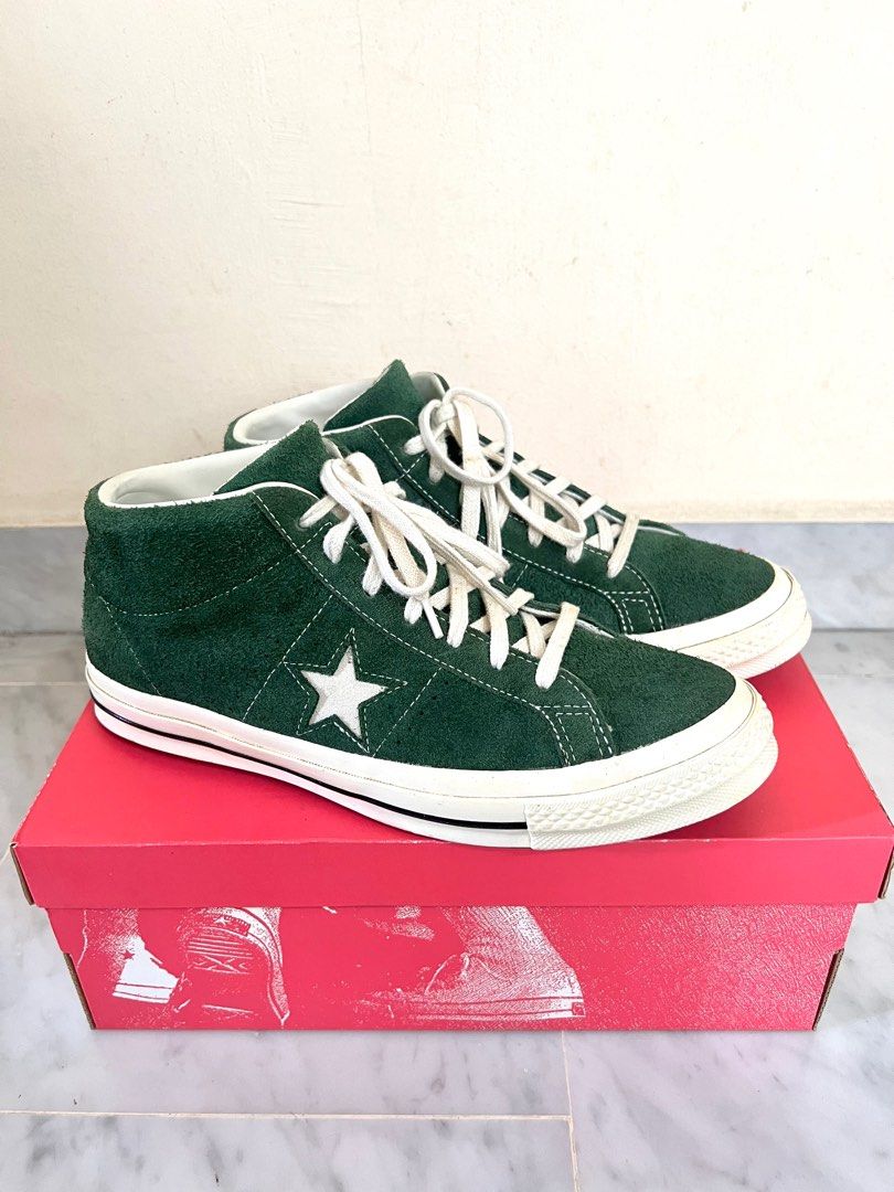 Converse one new arrivals star mid green