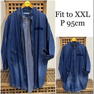 Original GU Denim long coat/ long jacket