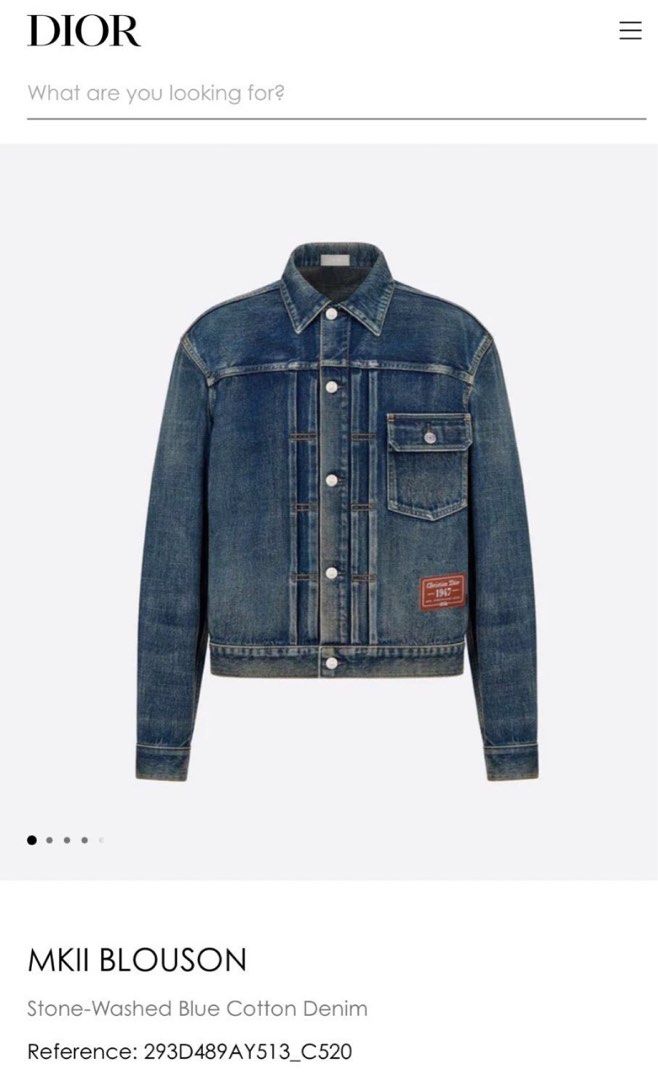 Dior homme denim jacket clearance