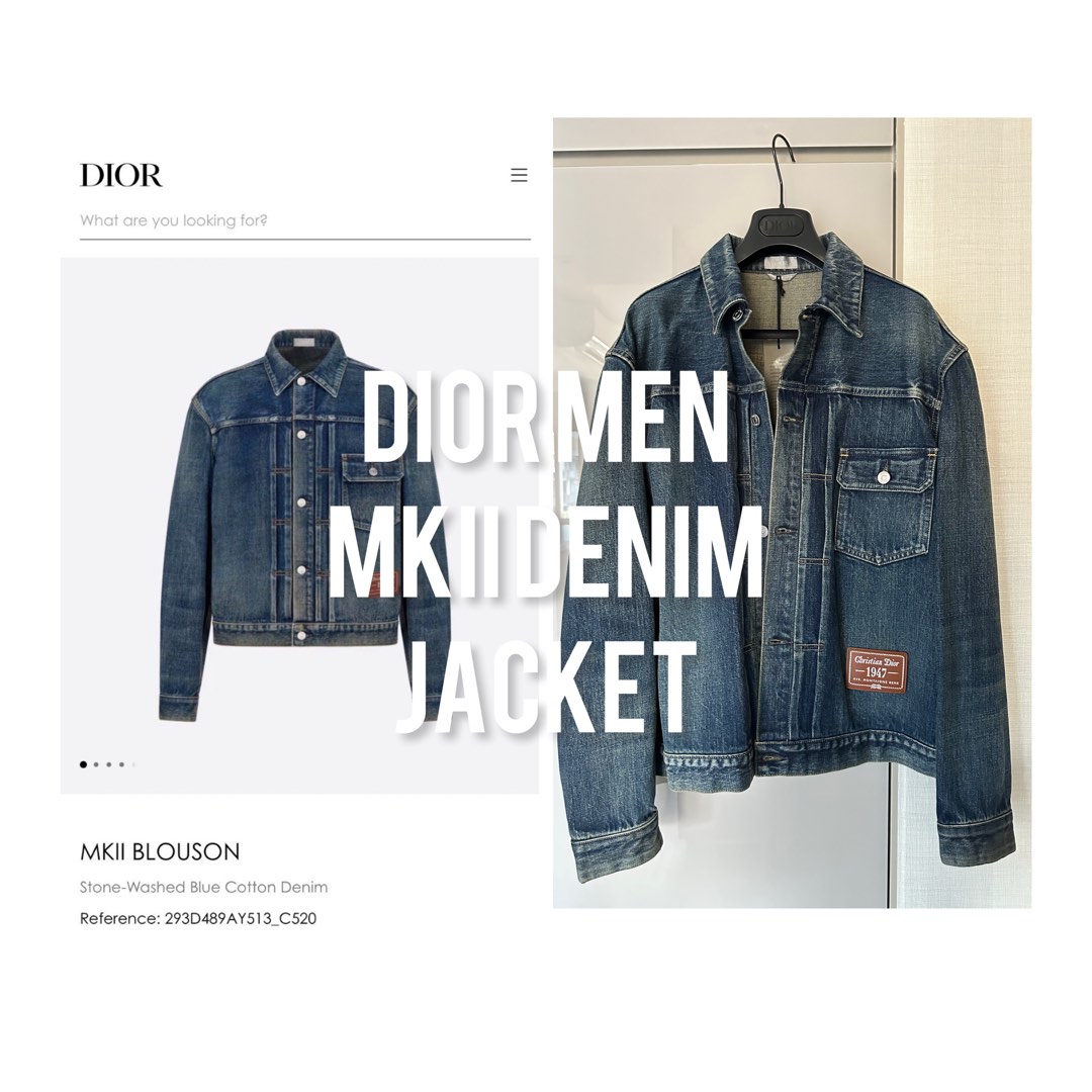 Dior mens denim jacket online