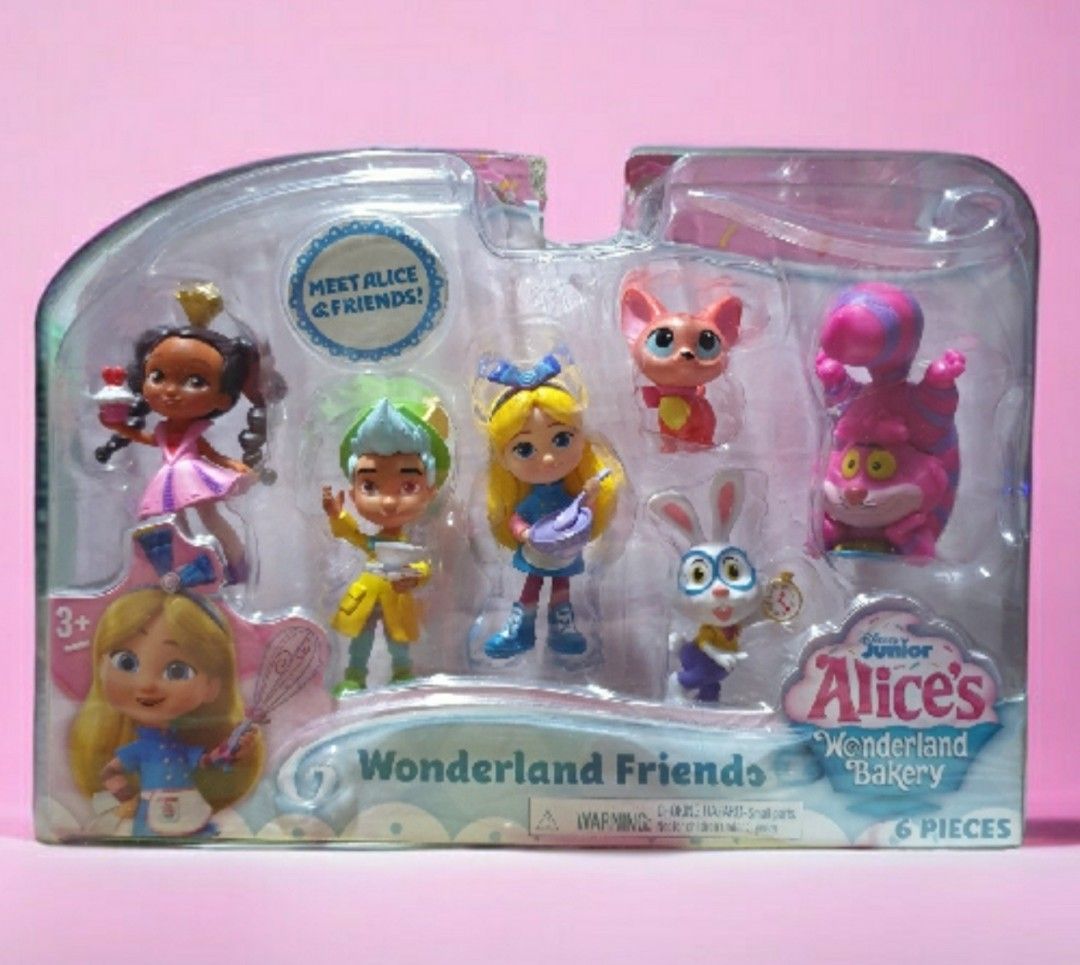 Disney Alice's Wonderland Bakery LOT of 4 Plush 8 Stuffed Animal / Doll  Figures