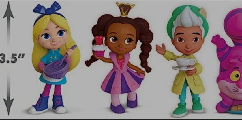 Disney Junior Alice's Wonderland Bakery Friends Figure Set 6pk New