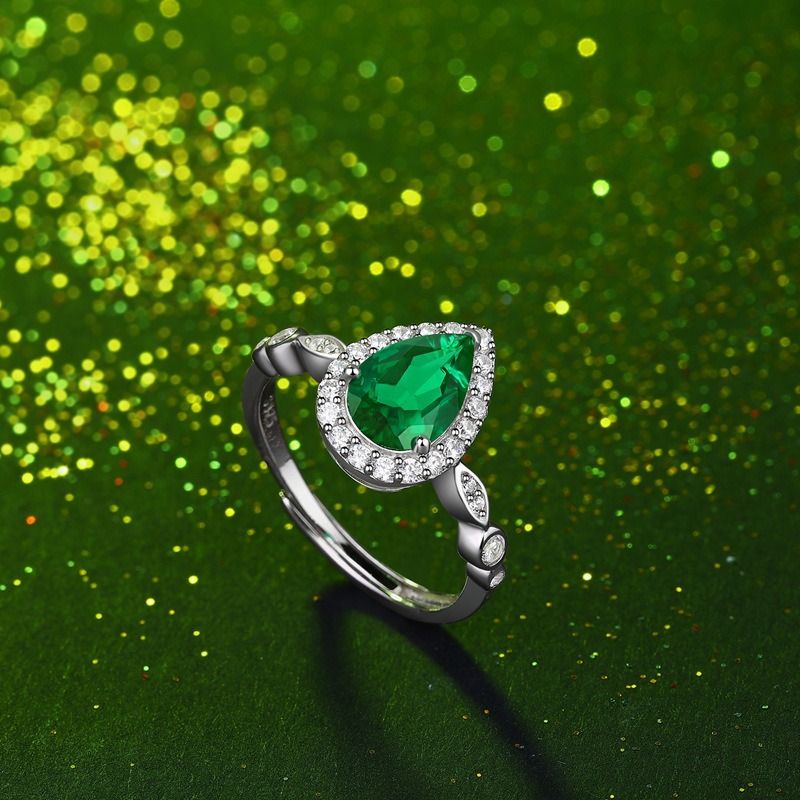 Gold plated emerald ring cheap