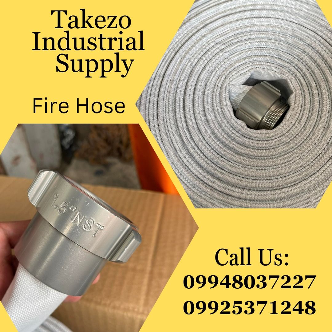 Fire Hose (Category: Construction Tools & Equipment) located in Manila. Submitted by angiedalu10338 (Listing ID 1241592748, Image 1). Description: Fire Hose Specs: 1 1/2 x 100ft Price: 4,000 For faster transaction call txt or viber 09948037227 Look for Shane *PRICE MAY CHANGE WITHOUT PRIOR NOTICE *ITEM IS VAT EXCLUSIVE *SUBJECT FOR AVAILABILITY *PRICE DEPENDS ON THE SIZES.