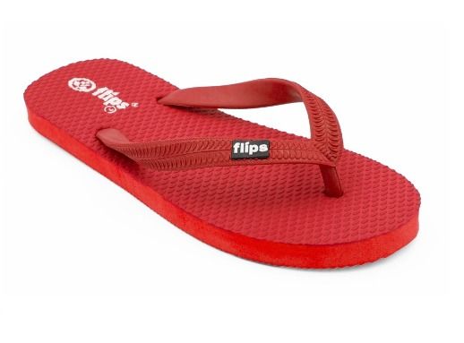 Flips Unisex Standard Rubber Flip Flops in 8 one tone colours