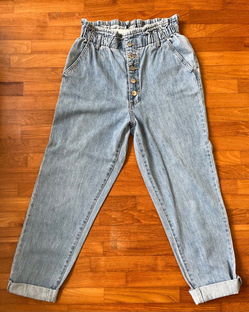 Paper bag hotsell jeans forever 21