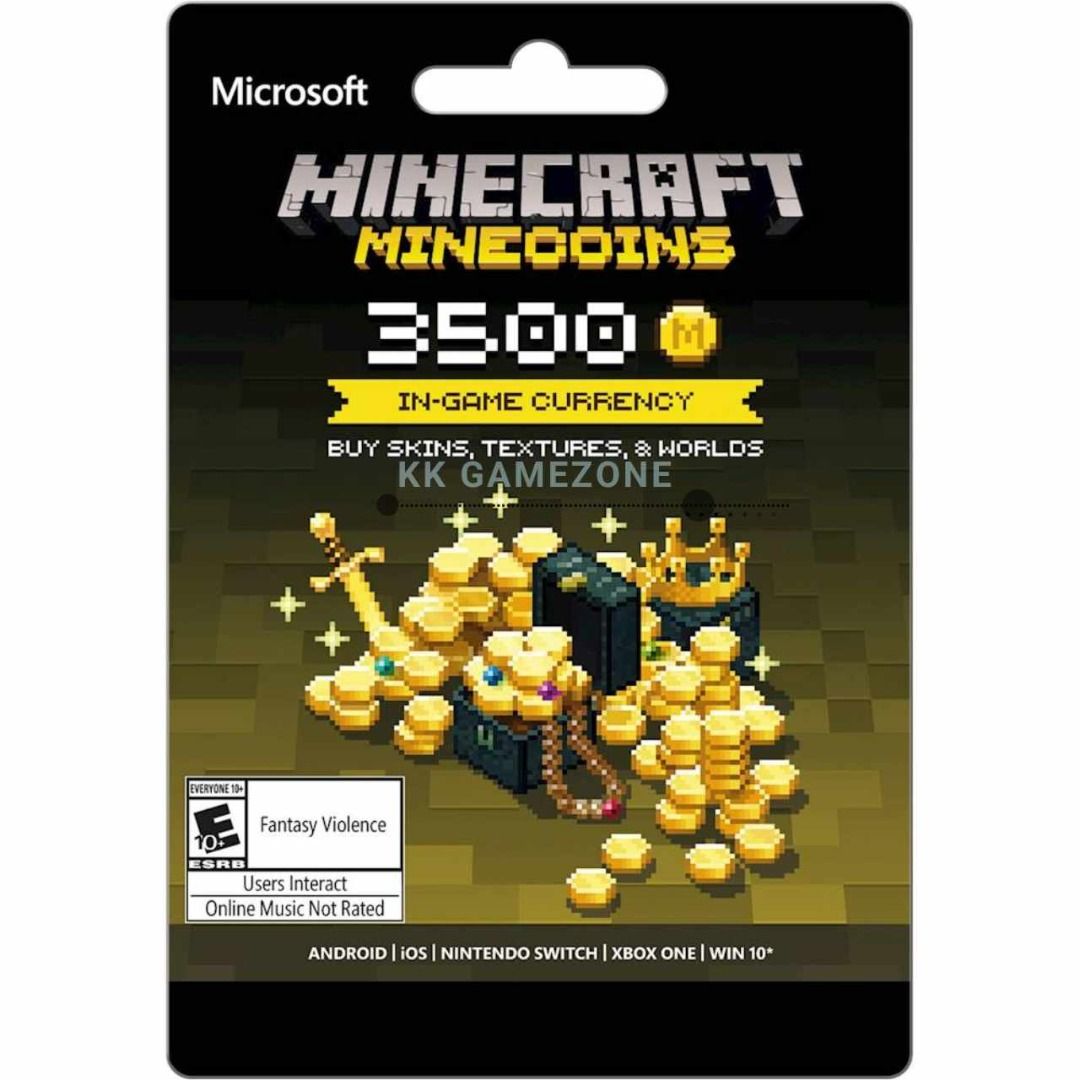 Global Microsoft Minecraft Java Bedrock Minecoins Credit Realms