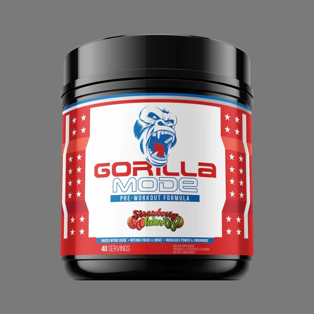 Gorilla Mode Pre Workout limited Edition Flavor Strawberry Kiwi