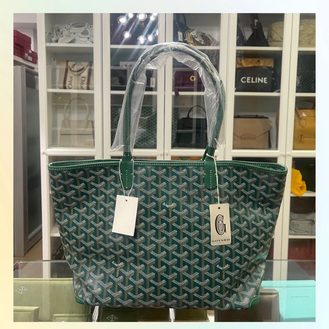 Authentic Goyard St. Louis PM in green, Luxury, Bags & Wallets on Carousell