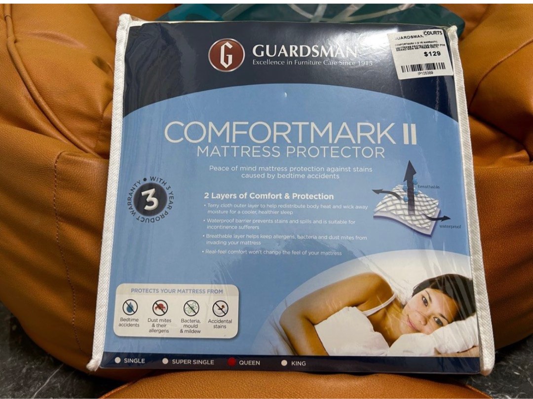 guardsman luxury quilted & reversible mattress protector