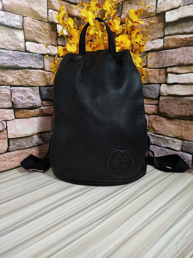 Gucci soft hotsell leather backpack