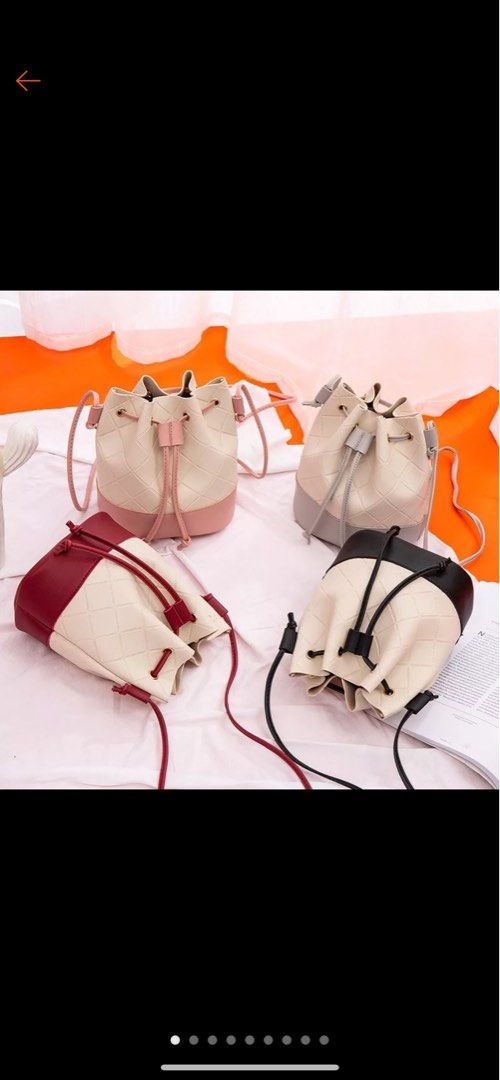 Ready Stock Korean Fashion Women Sling Bag Cute Contrast Candy