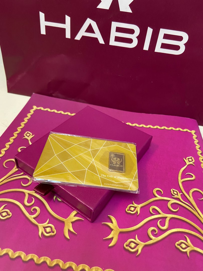 Habib 2.5g Gold Bar, Luxury, Accessories on Carousell