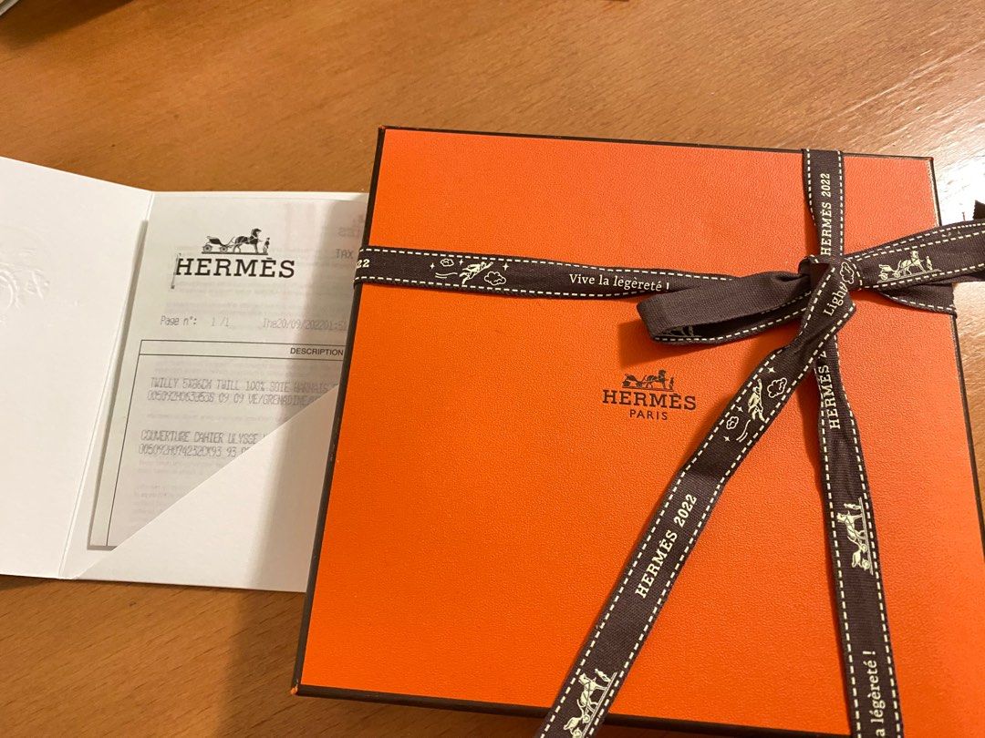 全新Hermes 記事手帳PM notebook cover Togo Orange 特別版有兩個