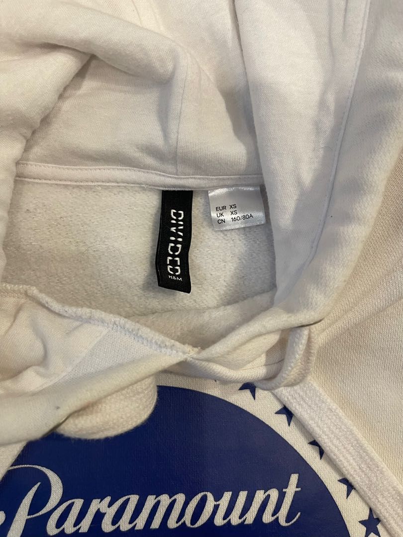 H M Divided Paramount Crop Hoodie