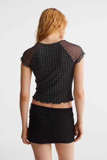 Hu0026M mesh Top, Women's Fashion, Tops, Others Tops on Carousell