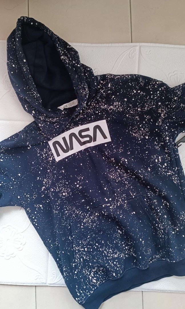 Blue nasa hoodie h&m hot sale