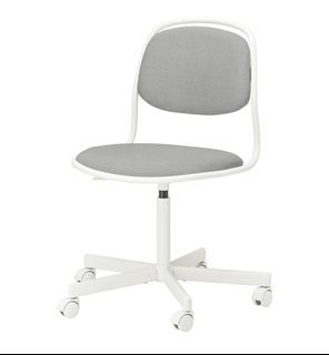 IKEA Office Swivel Chair, white/Vissle light grey