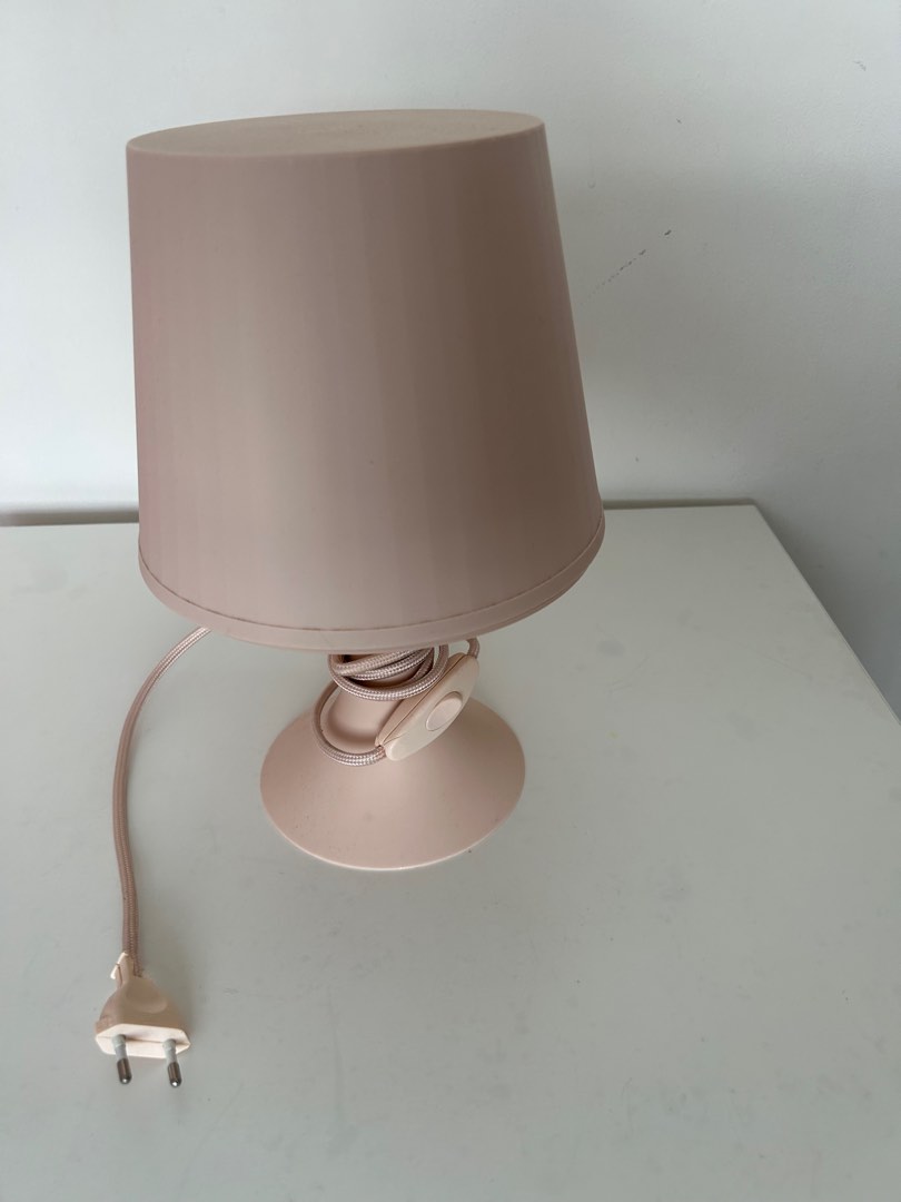 IKEA Table Lamp LAMPAN Pink 29cm Furniture Home Living
