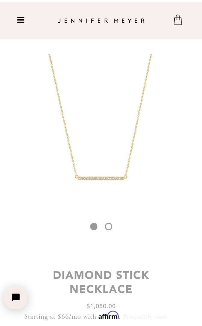 Jennifer meyer cheap bar necklace