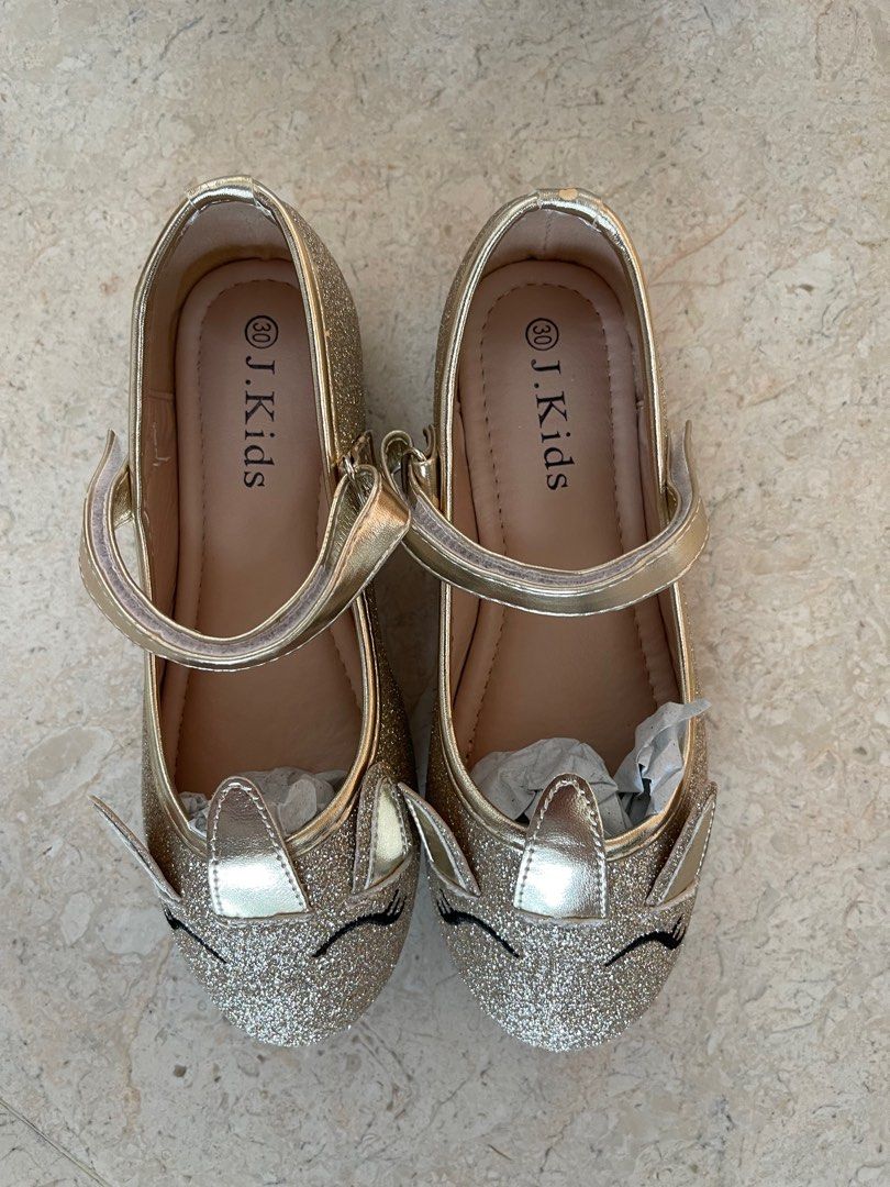 Gold unicorn sale shoes