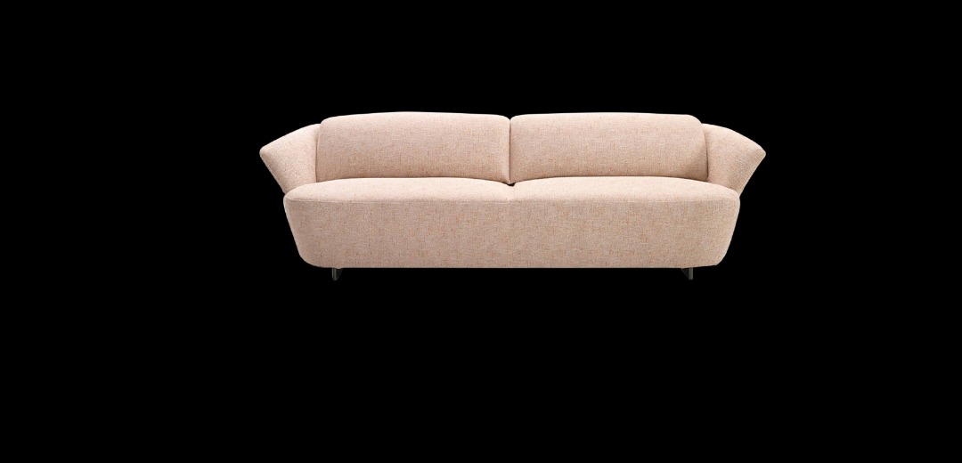 King Living 2.5 seater Fleur sofa couch in Blush, Furniture & Home