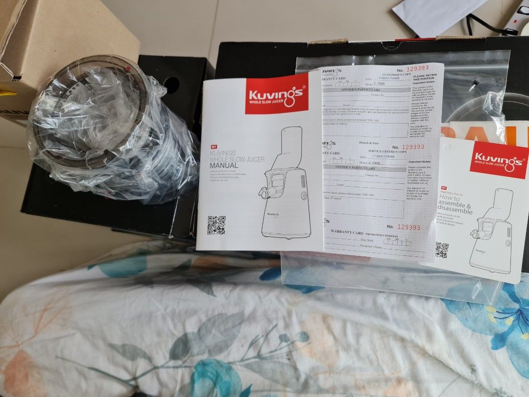 KUVINGS Slow Juicer C7000, TV & Home Appliances, Kitchen Appliances